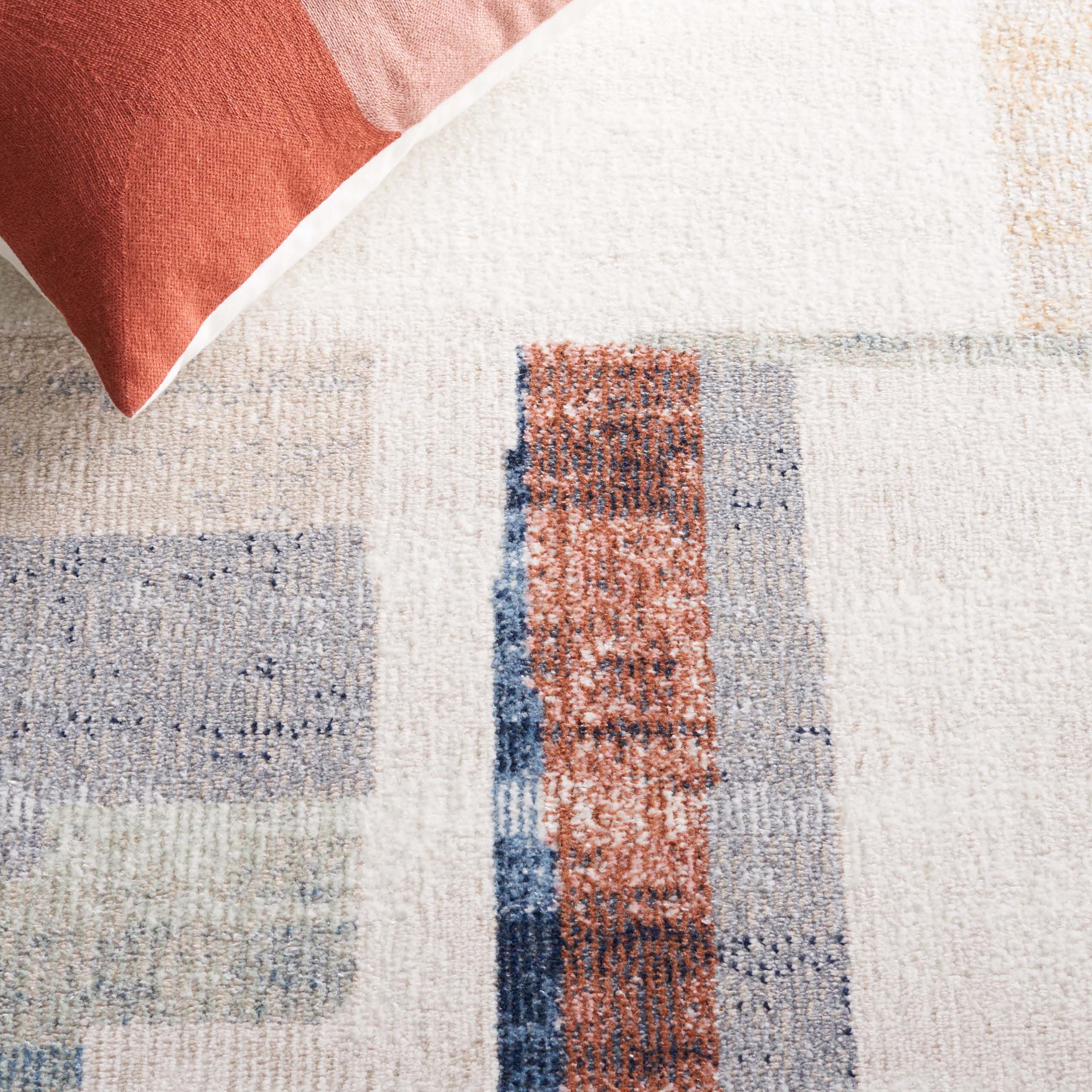 Safavieh Bayside 126 Rug, BAY126 - Ivory / Blue Rust