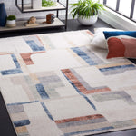 Safavieh Bayside 126 Rug, BAY126 - Ivory / Blue Rust