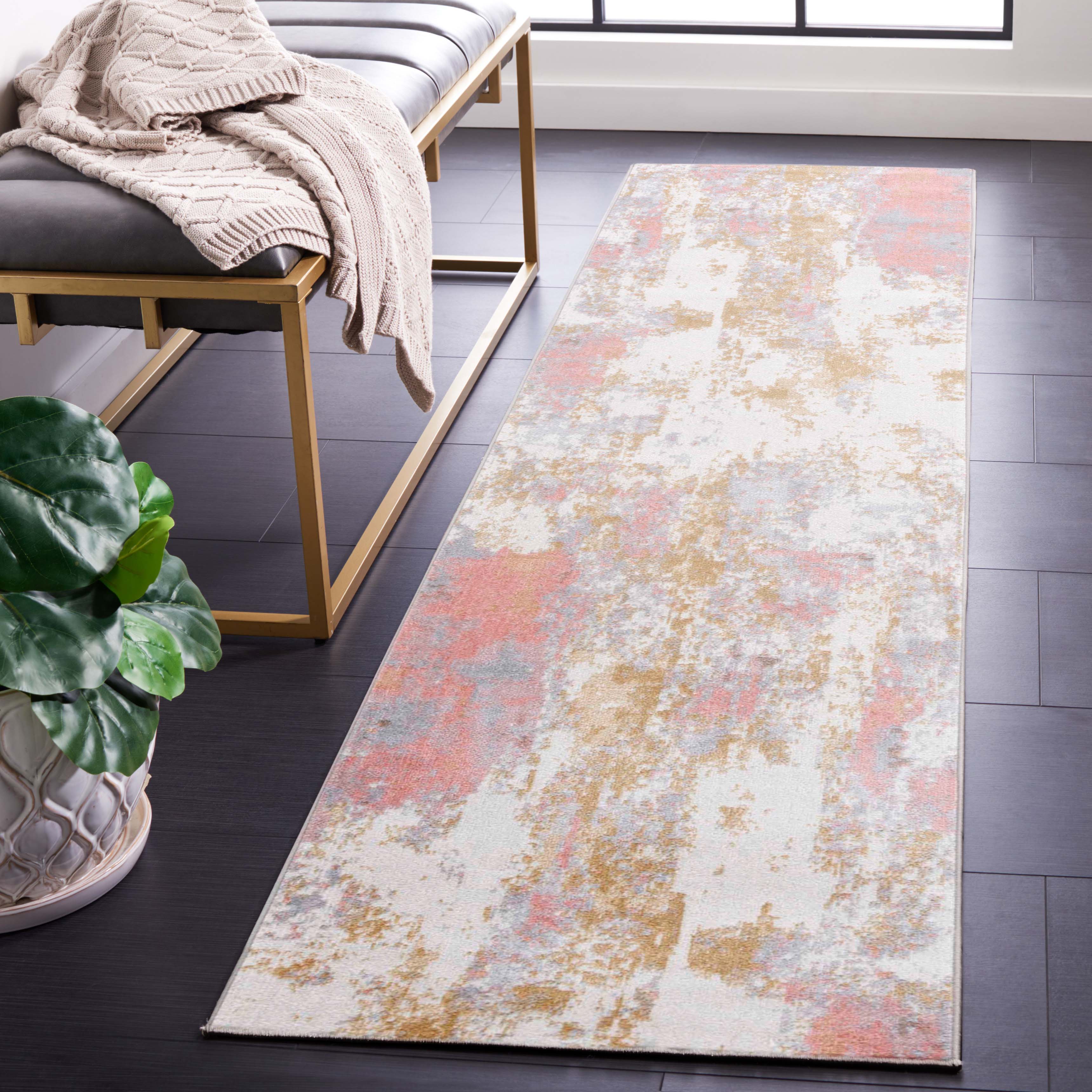 Safavieh Bayside 128 Rug, BAY128 - Ivory / Grey Pink