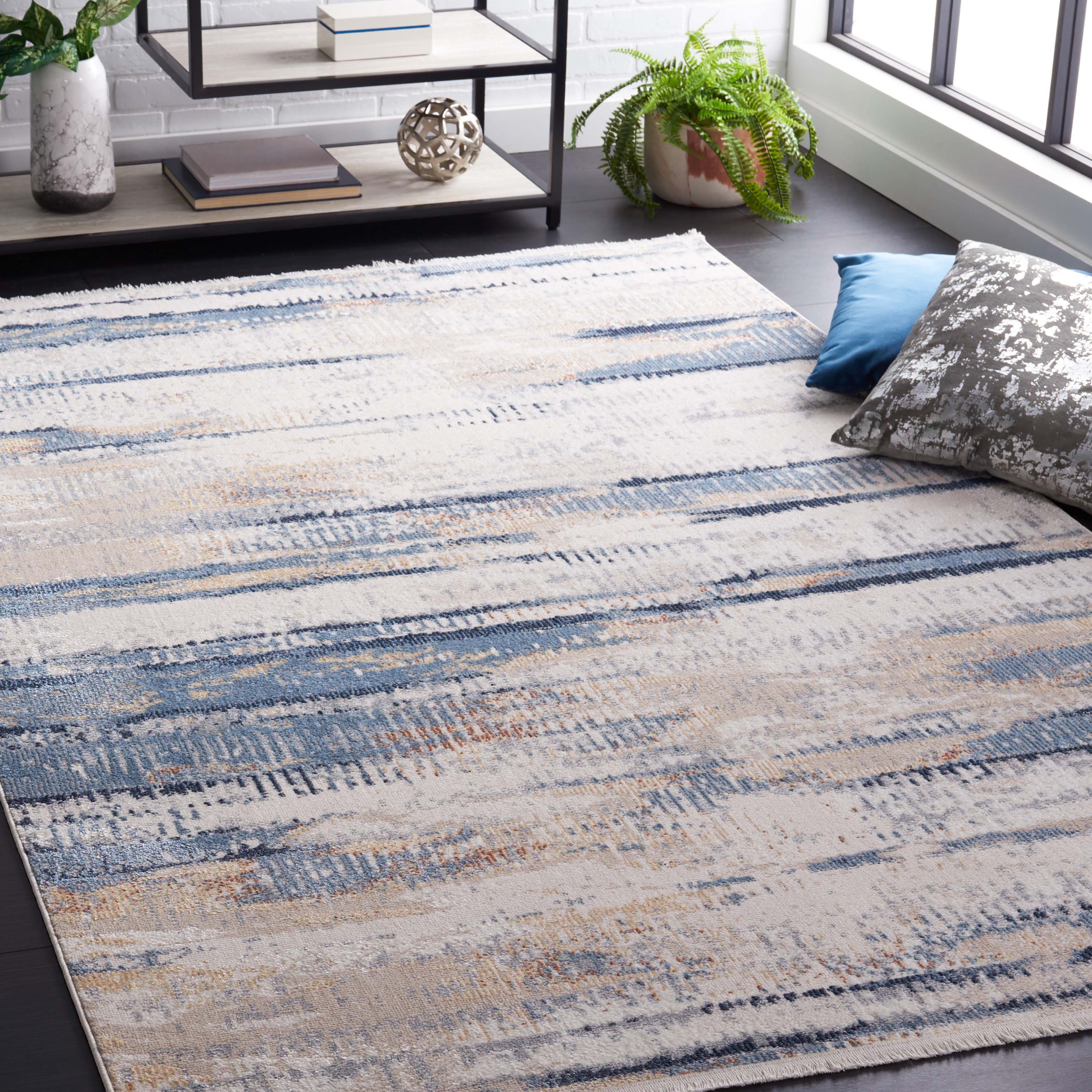 Safavieh Bayside 130 Rug, BAY130 - Blue / Gold