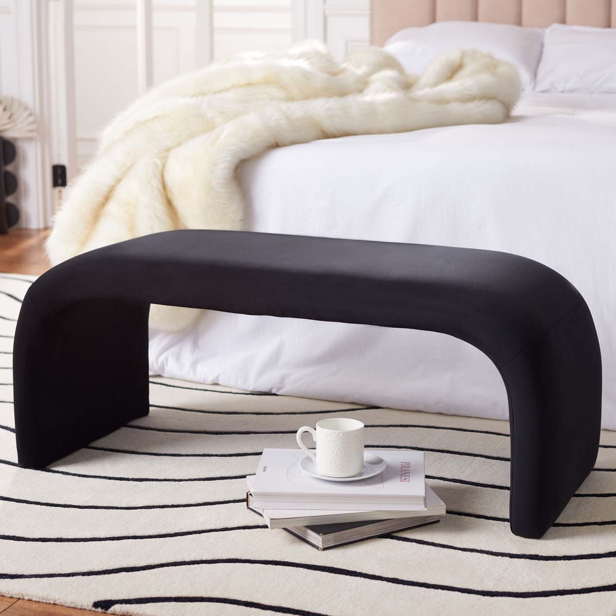 Safavieh Tenko Bench , BCH1300 - Black