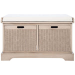 Safavieh Landers 2 Drawer/Cushion Storage Bench , BCH5702 - Sand