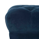 Safavieh Zarya Tufted Rectangular Bench , BCH6300 - Navy Velvet/Brass