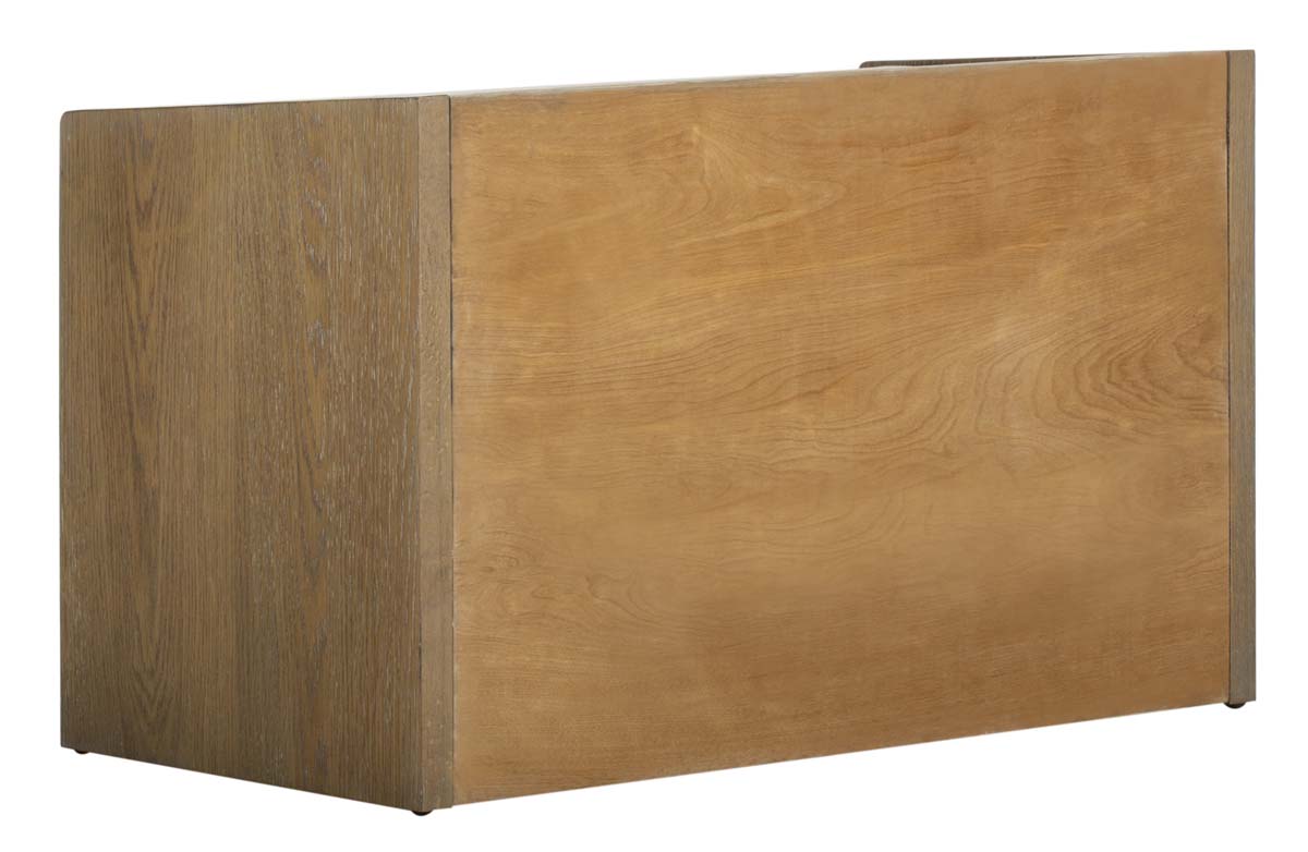 Safavieh Percy Storage Bench , BCH6400 - Rustic Oak/Beige Linen