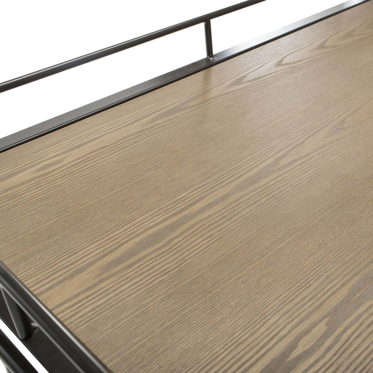 Safavieh Dawson 2 Tier Rectangle Bar Cart , BCT6200 - Oak/GunMetal