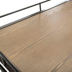 Safavieh Dawson 2 Tier Rectangle Bar Cart , BCT6200 - Oak/GunMetal