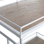 Safavieh Dawson 2 Tier Rectangle Bar Cart , BCT6200 - Oak/White