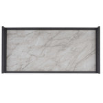 Safavieh Idria 3 Tier Bar Cart , BCT8010 - Matte Black / Marble