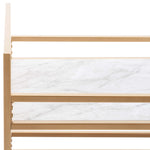 Safavieh Idria 3 Tier Bar Cart , BCT8010 - Gold / Marble