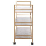 Safavieh Idria 3 Tier Bar Cart , BCT8010 - Gold / Marble