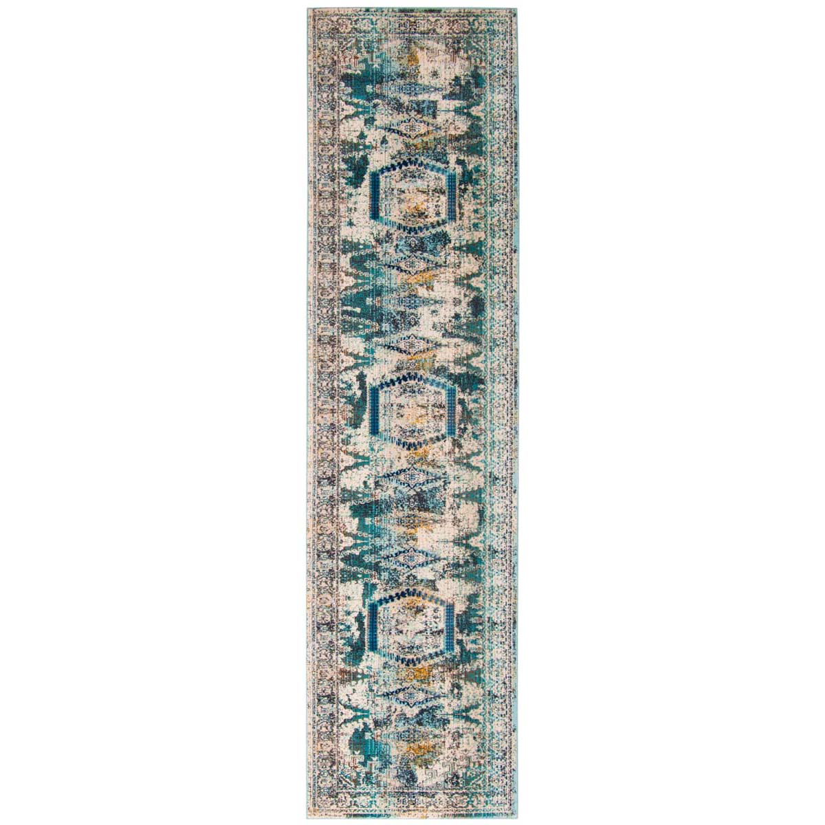 Ivory / Teal