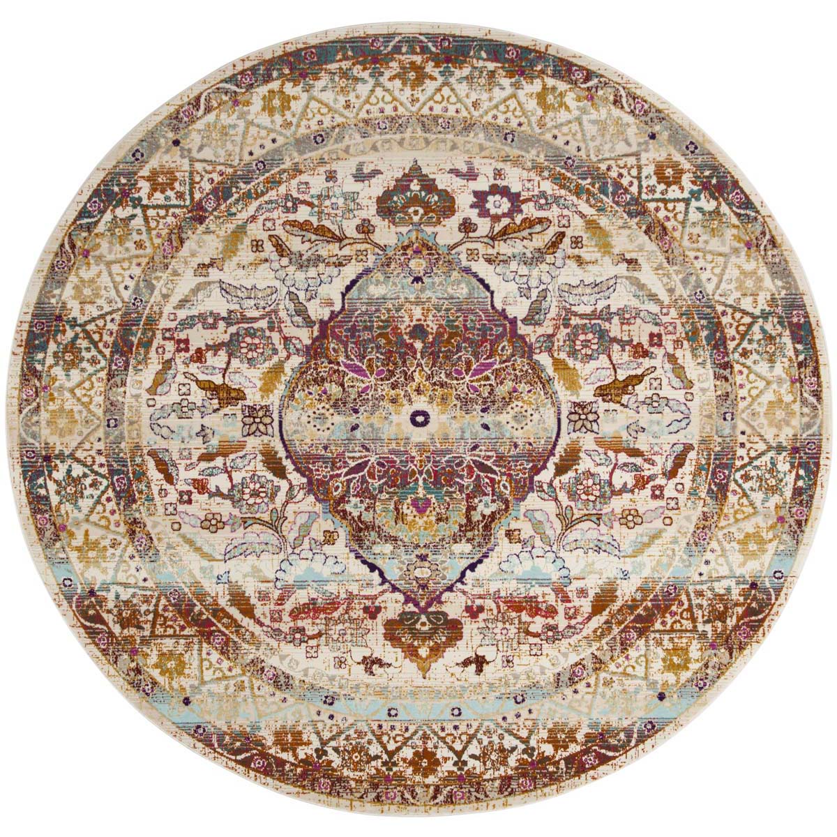 Safavieh Baldwin 189 Rug, BDN189 - Ivory / Fuchsia