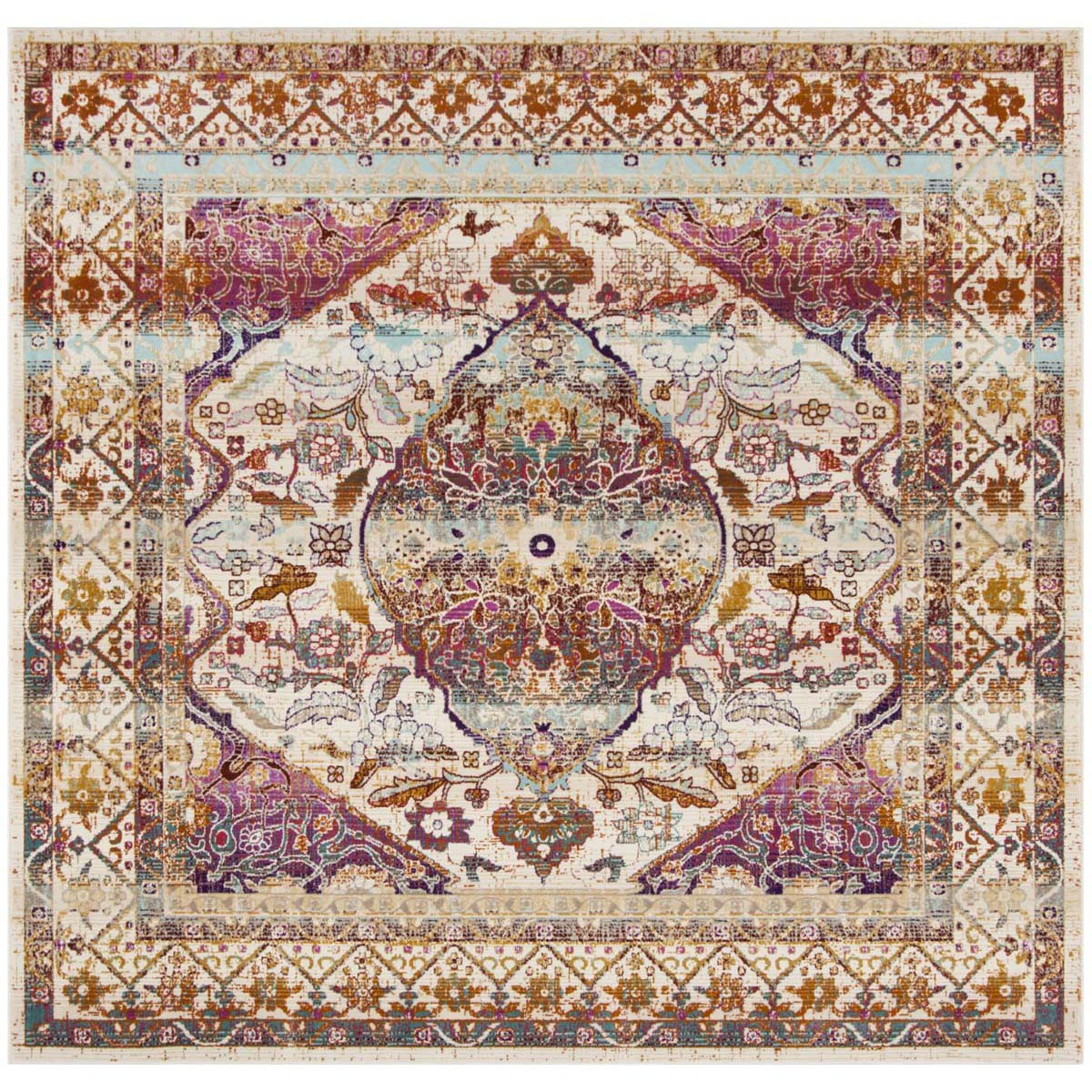 Safavieh Baldwin 189 Rug, BDN189 - Ivory / Fuchsia