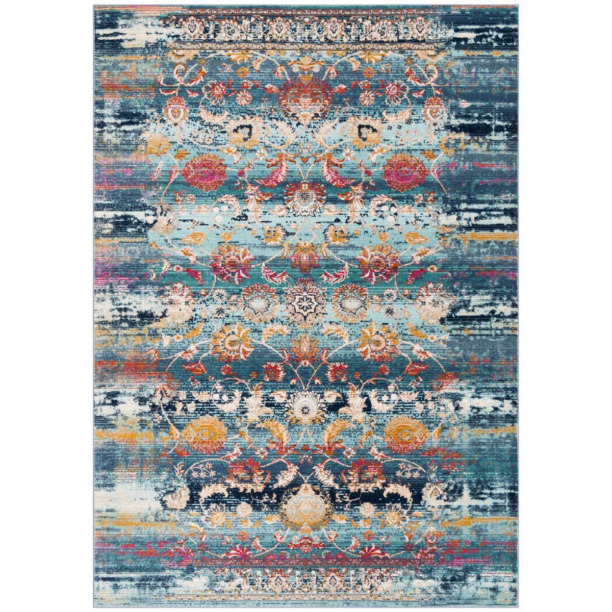 Safavieh Baldwin 192 Rug, BDN192 - Teal / Beige