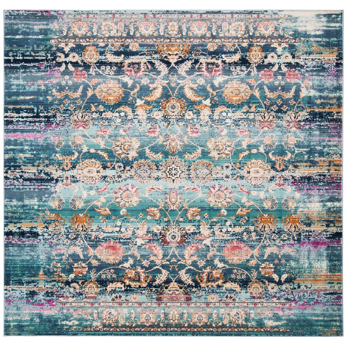 Safavieh Baldwin 192 Rug, BDN192 - Teal / Beige