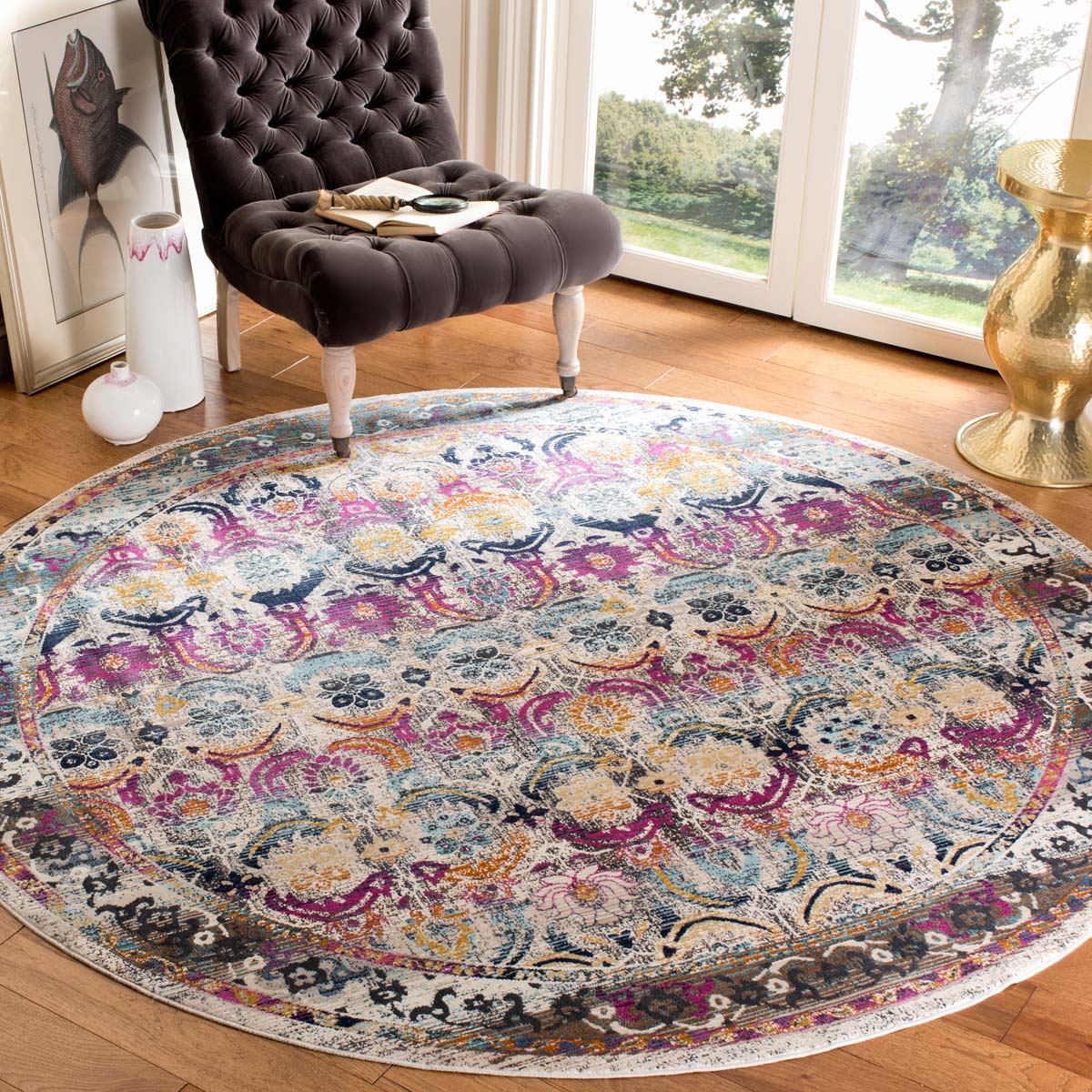 Safavieh Baldwin 196 Rug, BDN196 - Cream / Multi