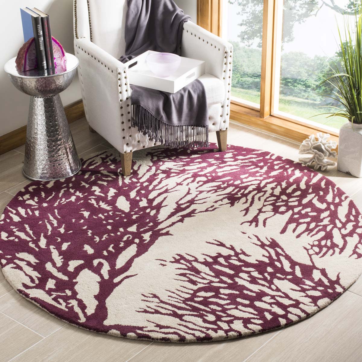 Safavieh Bella 115 Rug, BEL115 - Beige / Purple