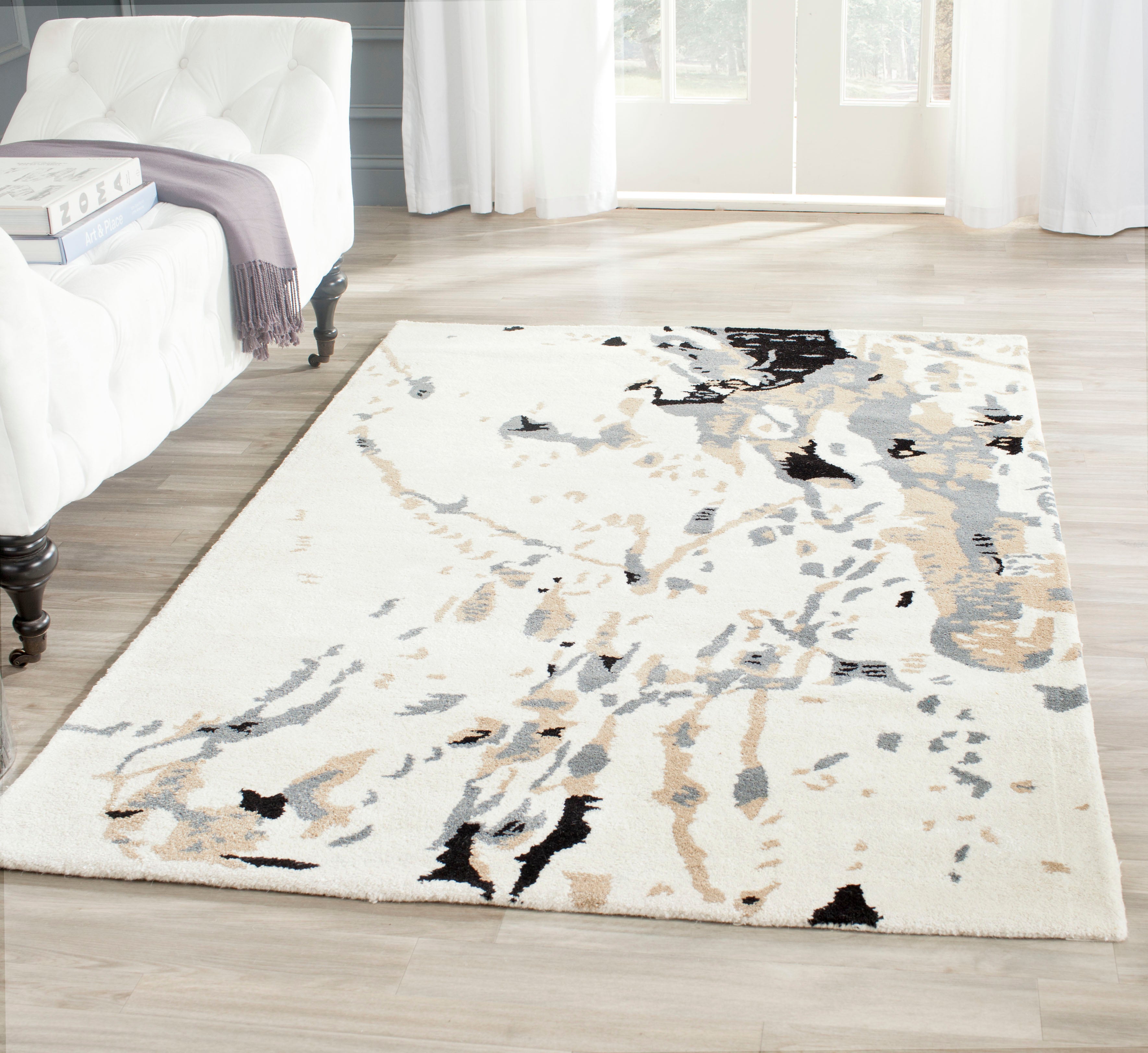 Safavieh Bella 117 Rug, BEL117 - Ivory / Grey