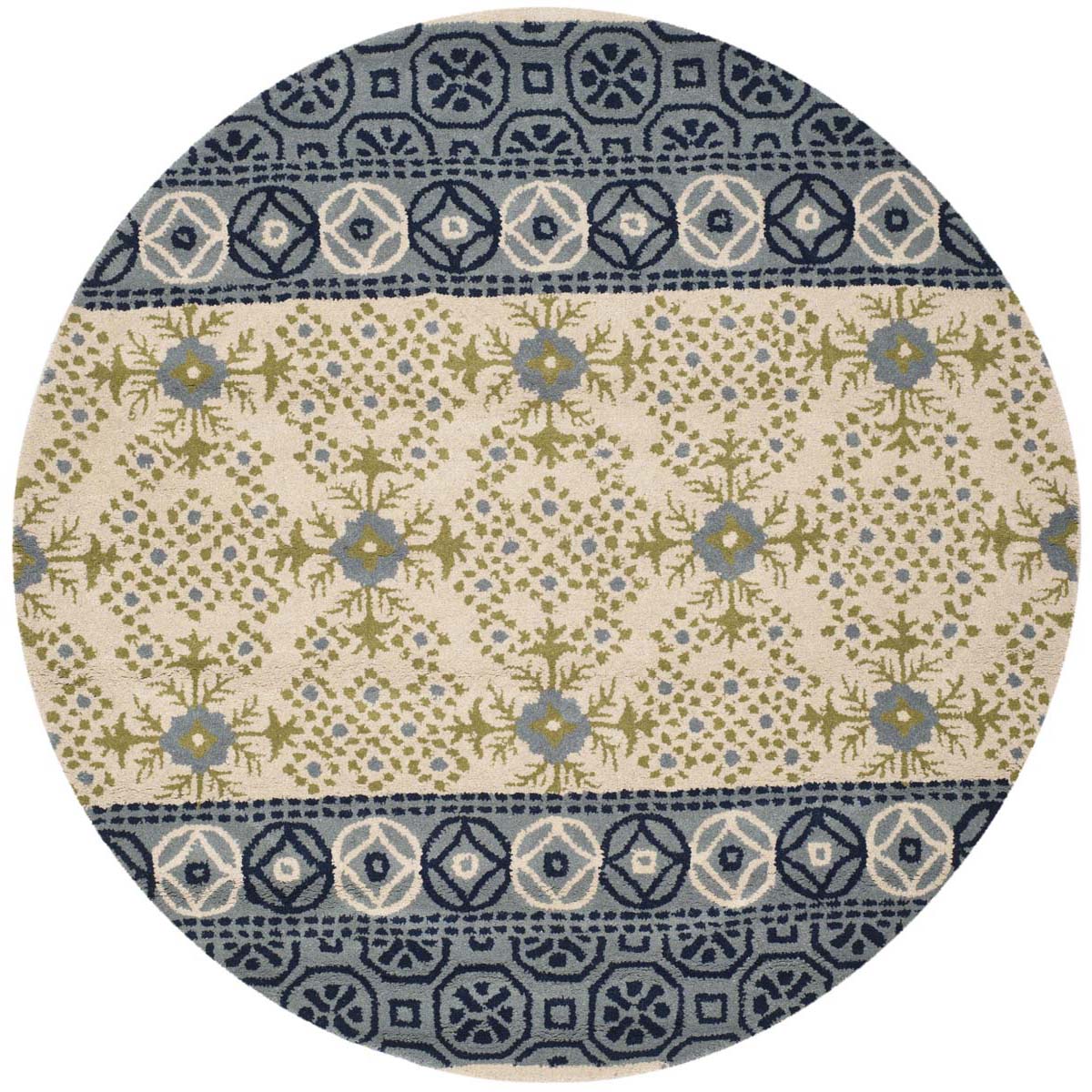 Safavieh Bella 119 Rug, BEL119 - Ivory / Blue