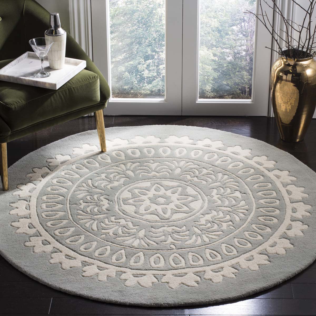 Safavieh Bella 122 Rug, BEL122 - Grey / Ivory