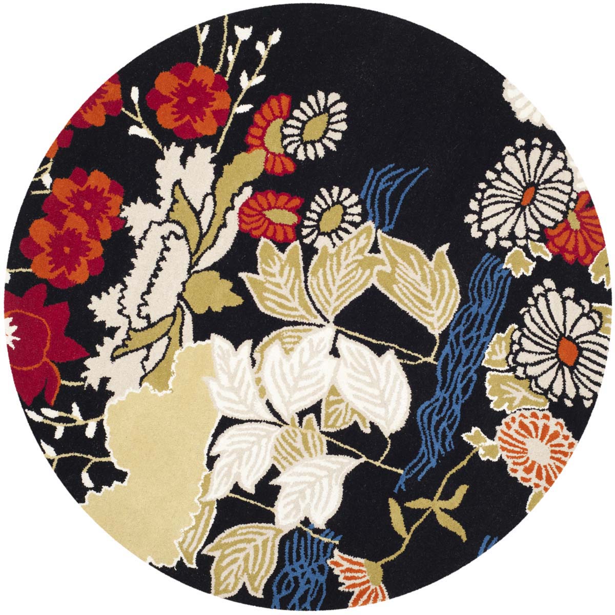 Safavieh Bella 124 Rug, BEL124 - Black / Multi