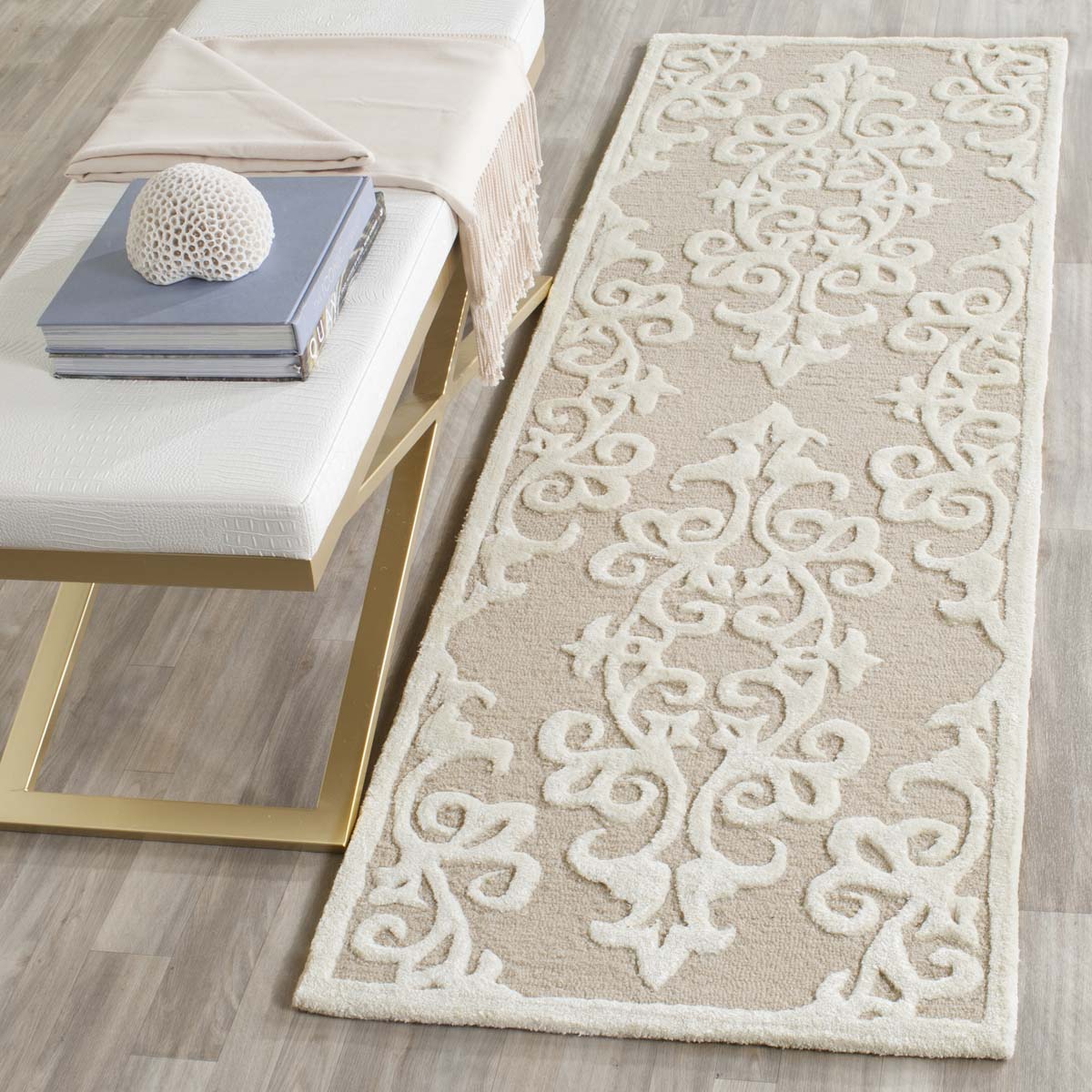 Safavieh Bella 127 Rug, BEL127 - Sand / Ivory