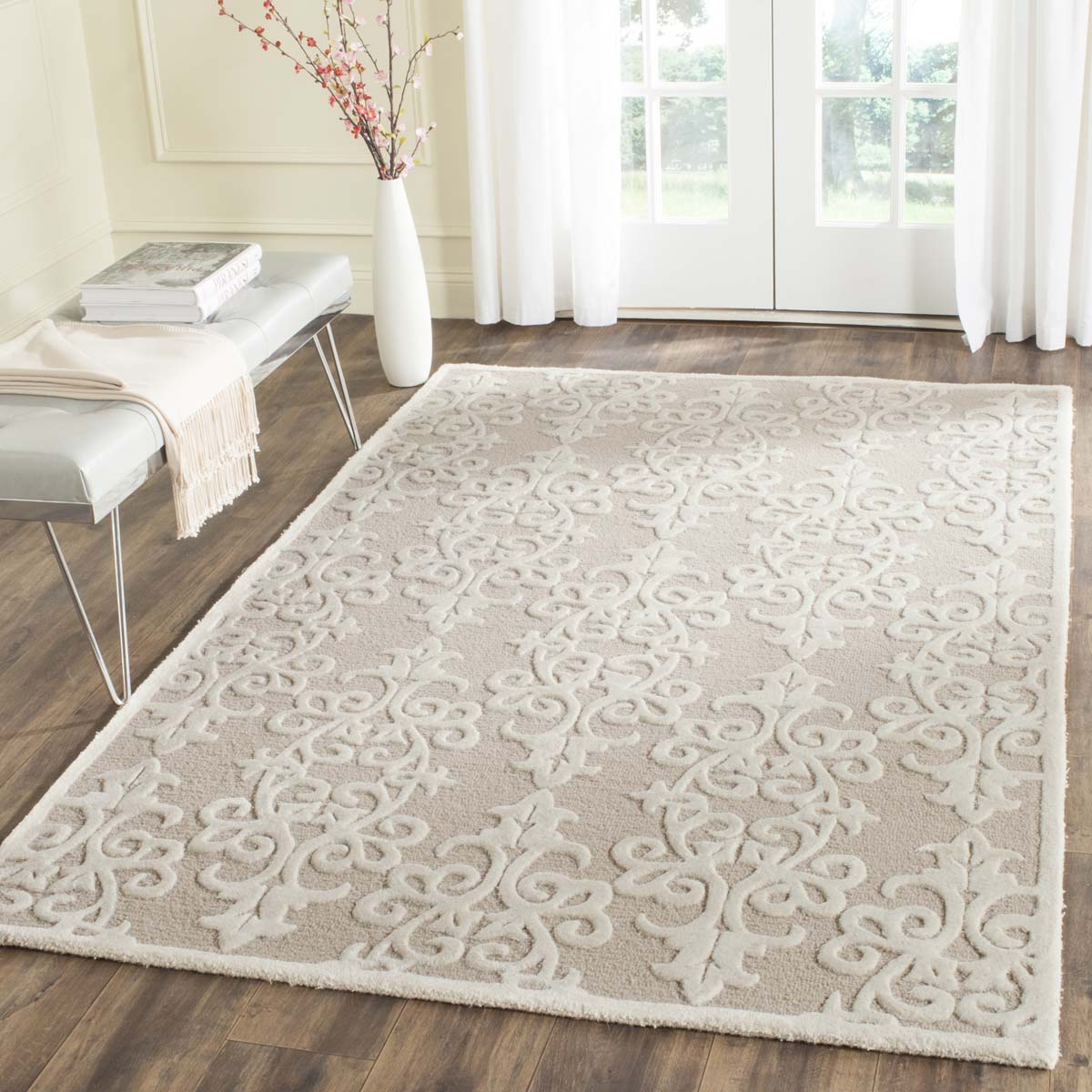 Safavieh Bella 127 Rug, BEL127 - Sand / Ivory