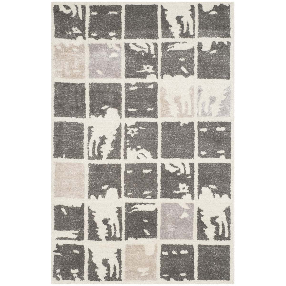 Safavieh Bella 130 Rug, BEL130 - Dark Grey / Ivory