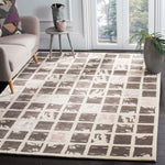 Safavieh Bella 130 Rug, BEL130 - Dark Grey / Ivory