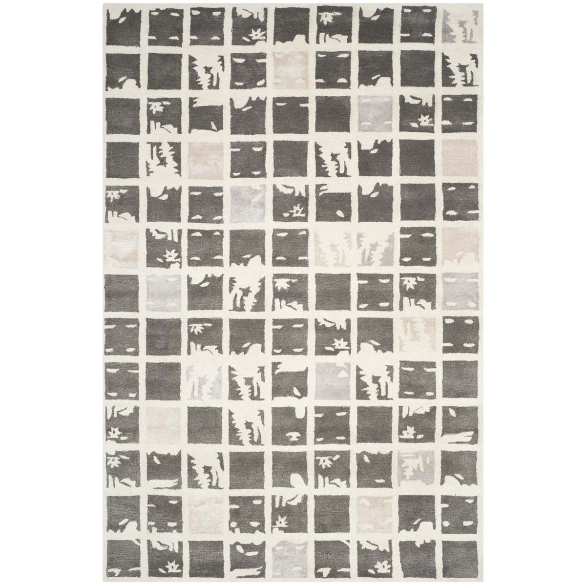 Safavieh Bella 130 Rug, BEL130 - Dark Grey / Ivory