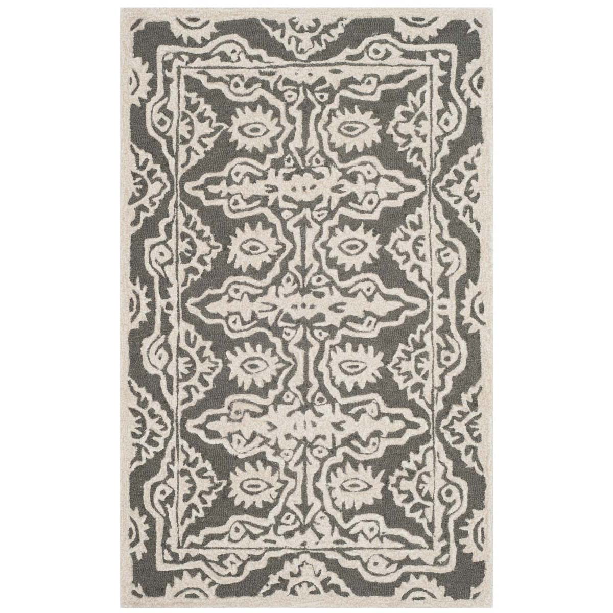 Safavieh Bella 134 Rug, BEL134 - Dark Grey / Ivory