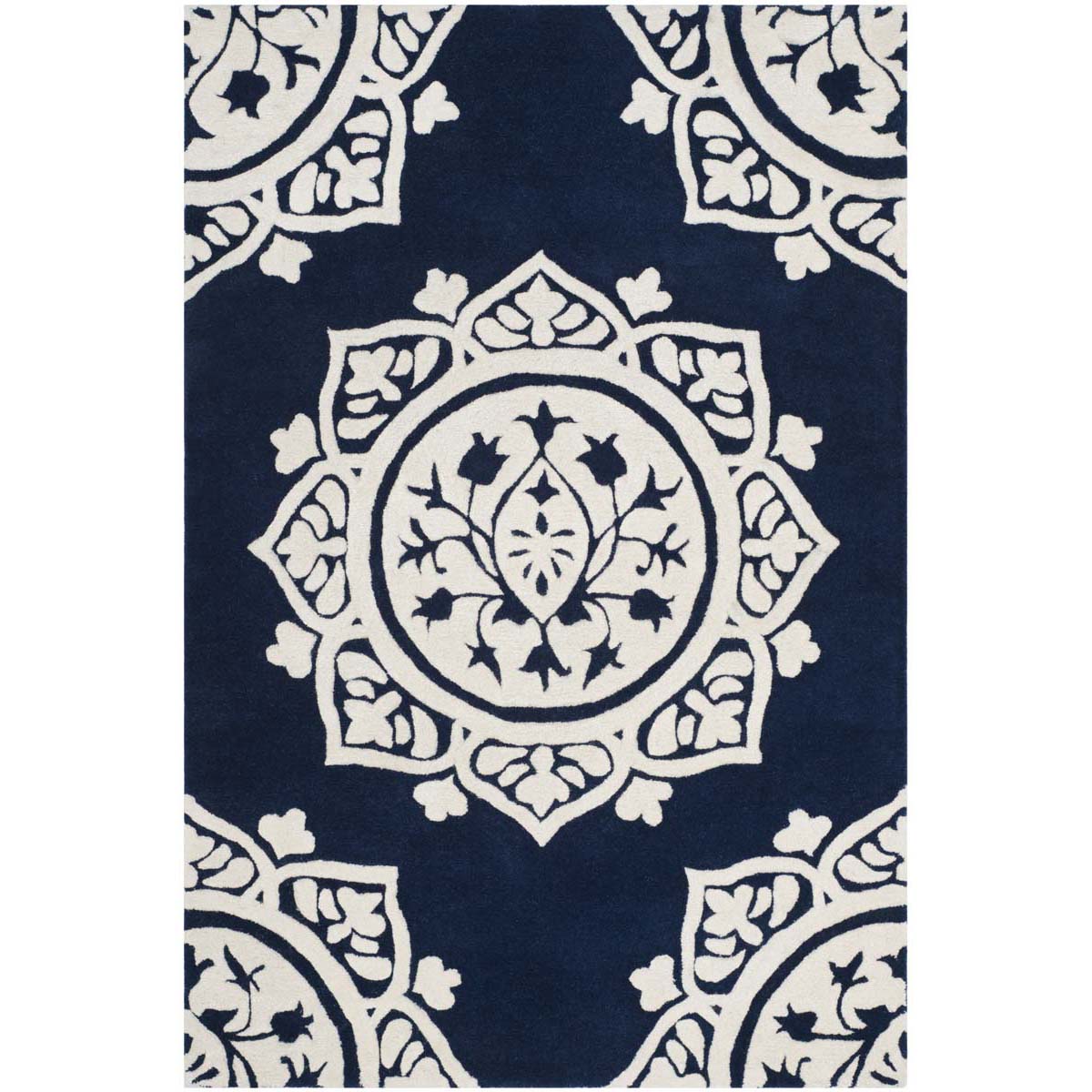 Safavieh Bella 136 Rug, BEL136 - Navy / Ivory