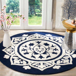 Safavieh Bella 136 Rug, BEL136 - Navy / Ivory