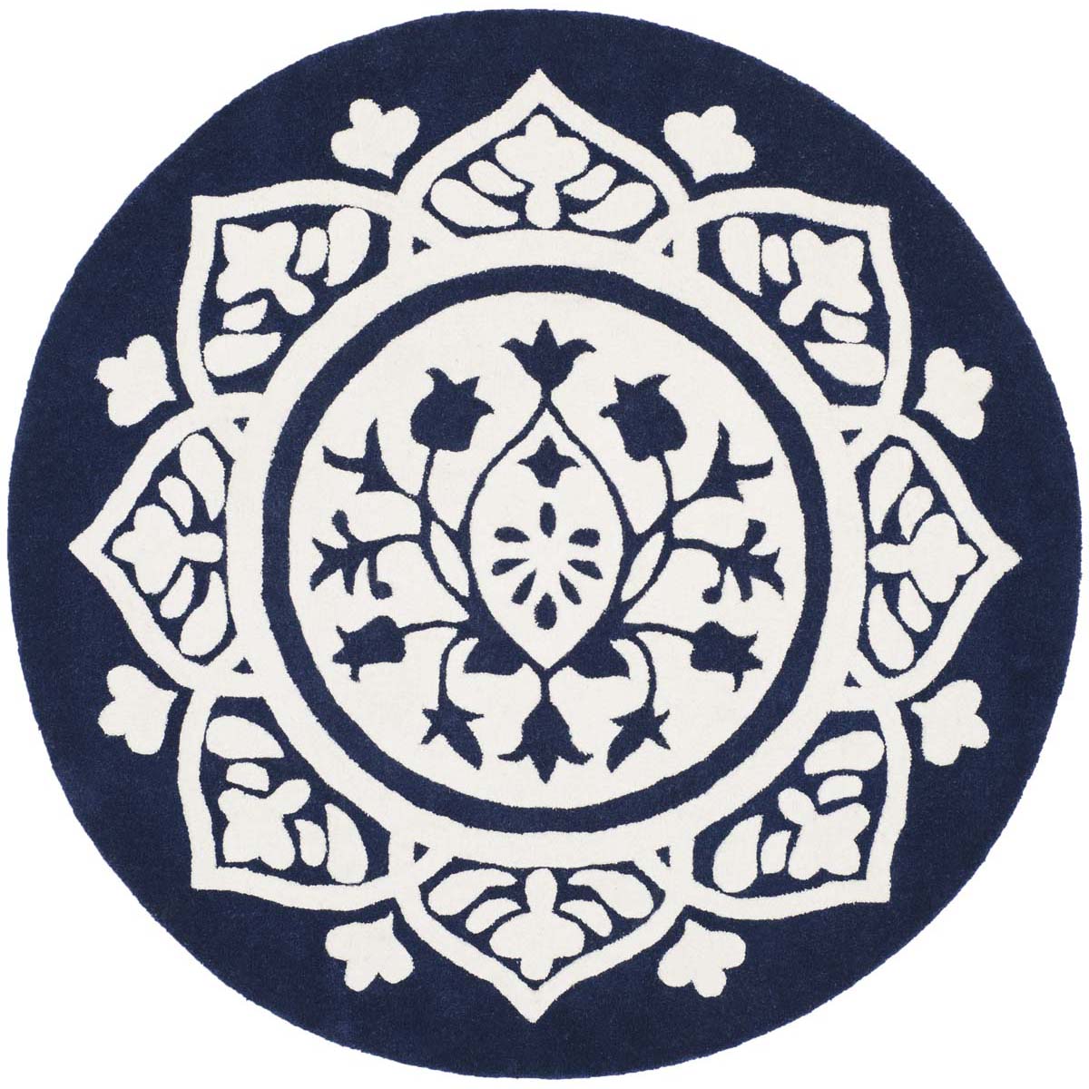 Safavieh Bella 136 Rug, BEL136 - Navy / Ivory