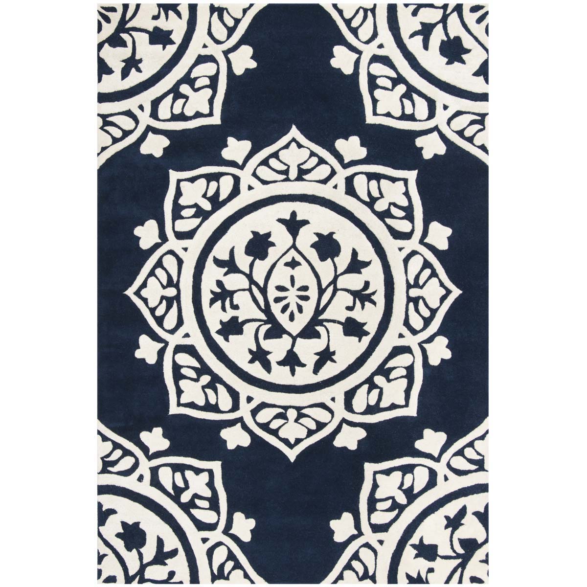 Safavieh Bella 136 Rug, BEL136 - Navy / Ivory