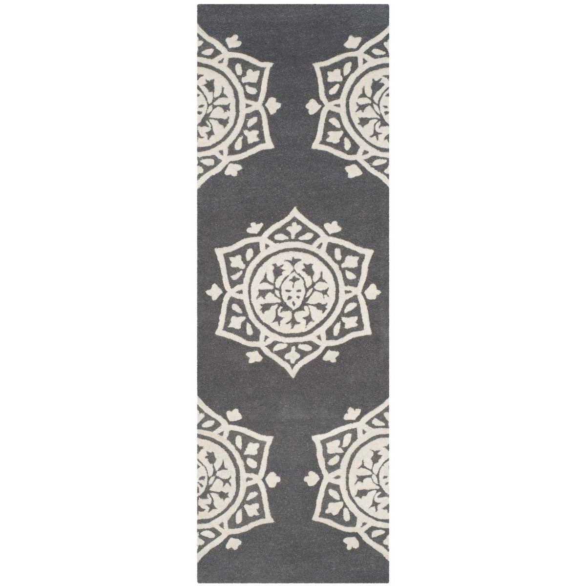 Safavieh Bella 136 Rug, BEL136 - Dark Grey / Ivory