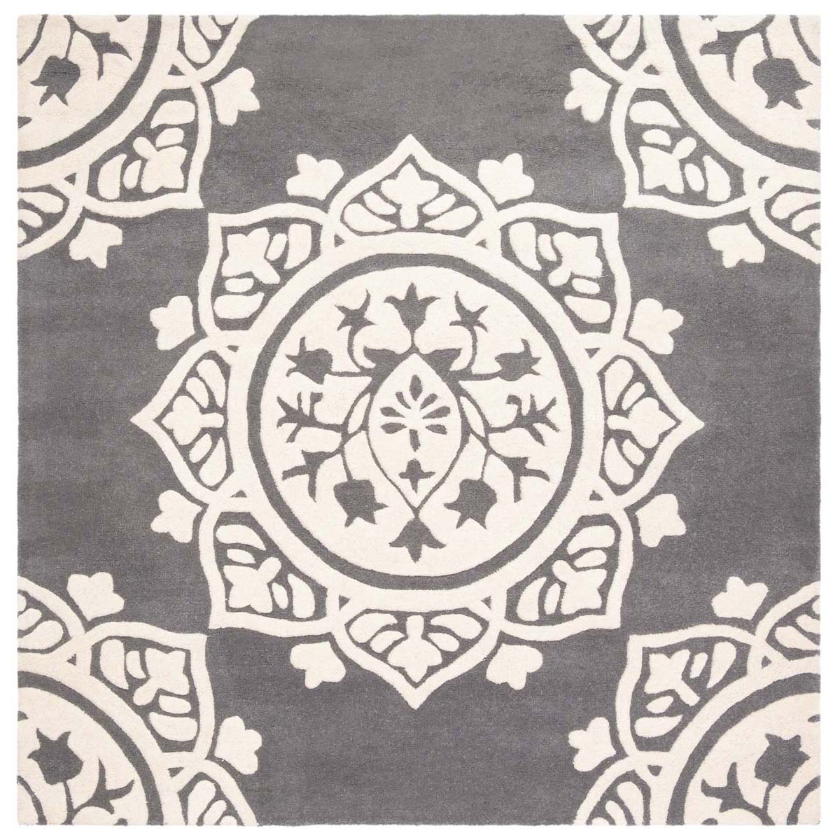 Safavieh Bella 136 Rug, BEL136 - Dark Grey / Ivory