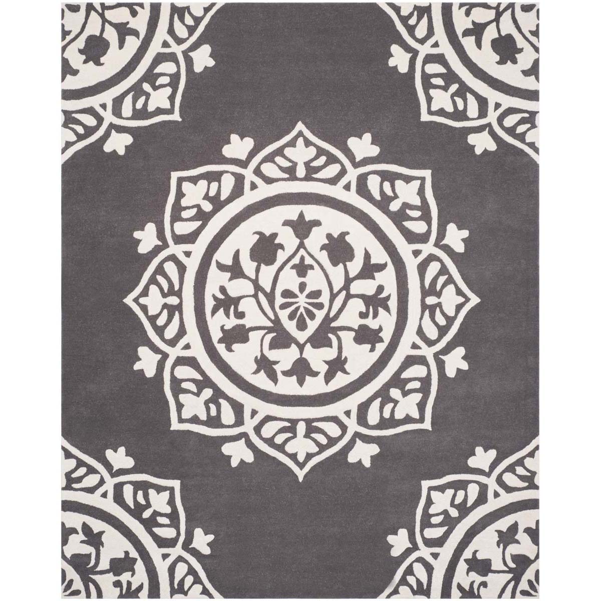Safavieh Bella 136 Rug, BEL136 - Dark Grey / Ivory
