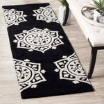 Safavieh Bella 136 Rug, BEL136 - Black / Ivory