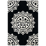 Safavieh Bella 136 Rug, BEL136 - Black / Ivory