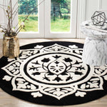 Safavieh Bella 136 Rug, BEL136 - Black / Ivory
