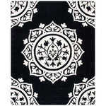 Safavieh Bella 136 Rug, BEL136 - Black / Ivory