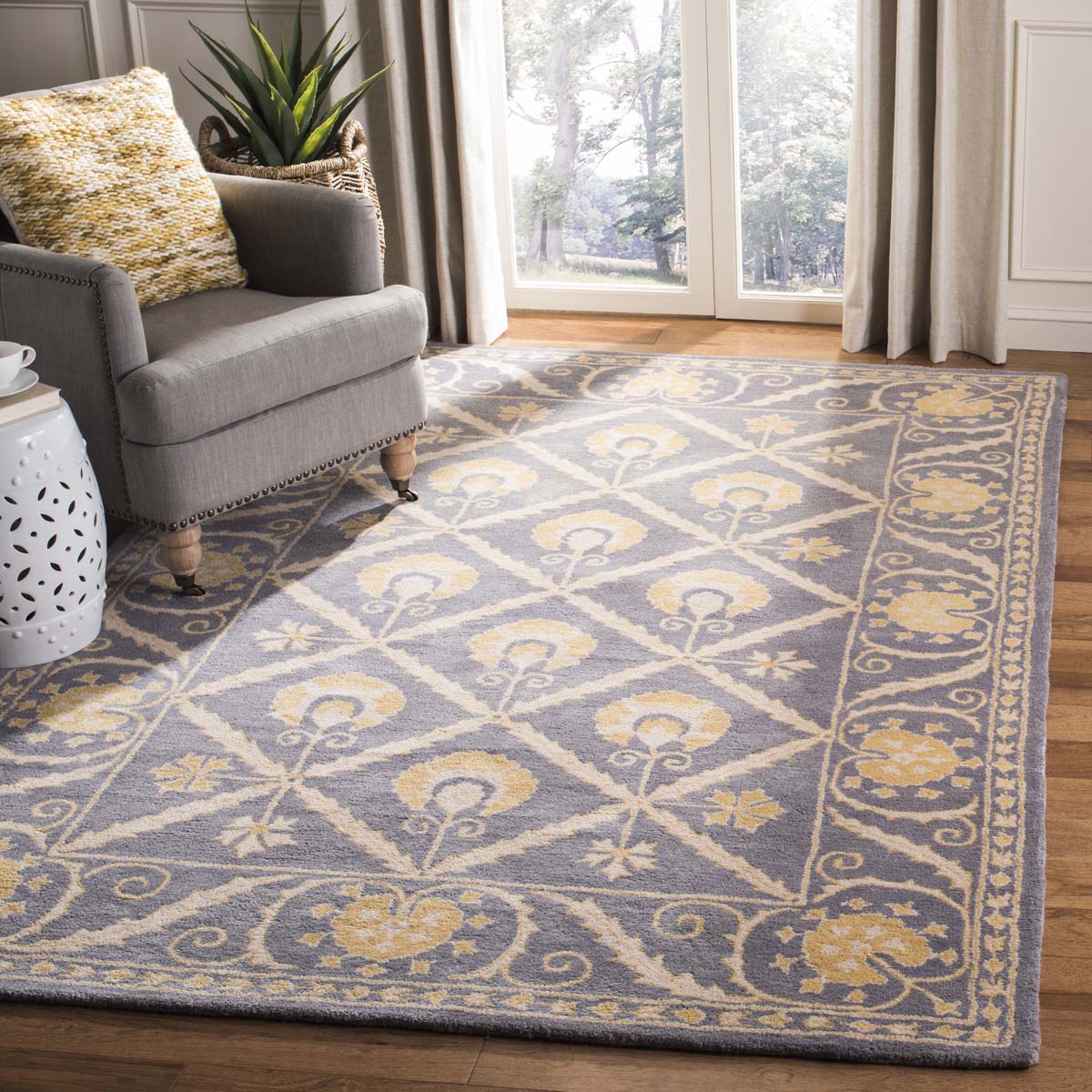 Safavieh Bella 152 Rug, BEL152 - Blue / Gold
