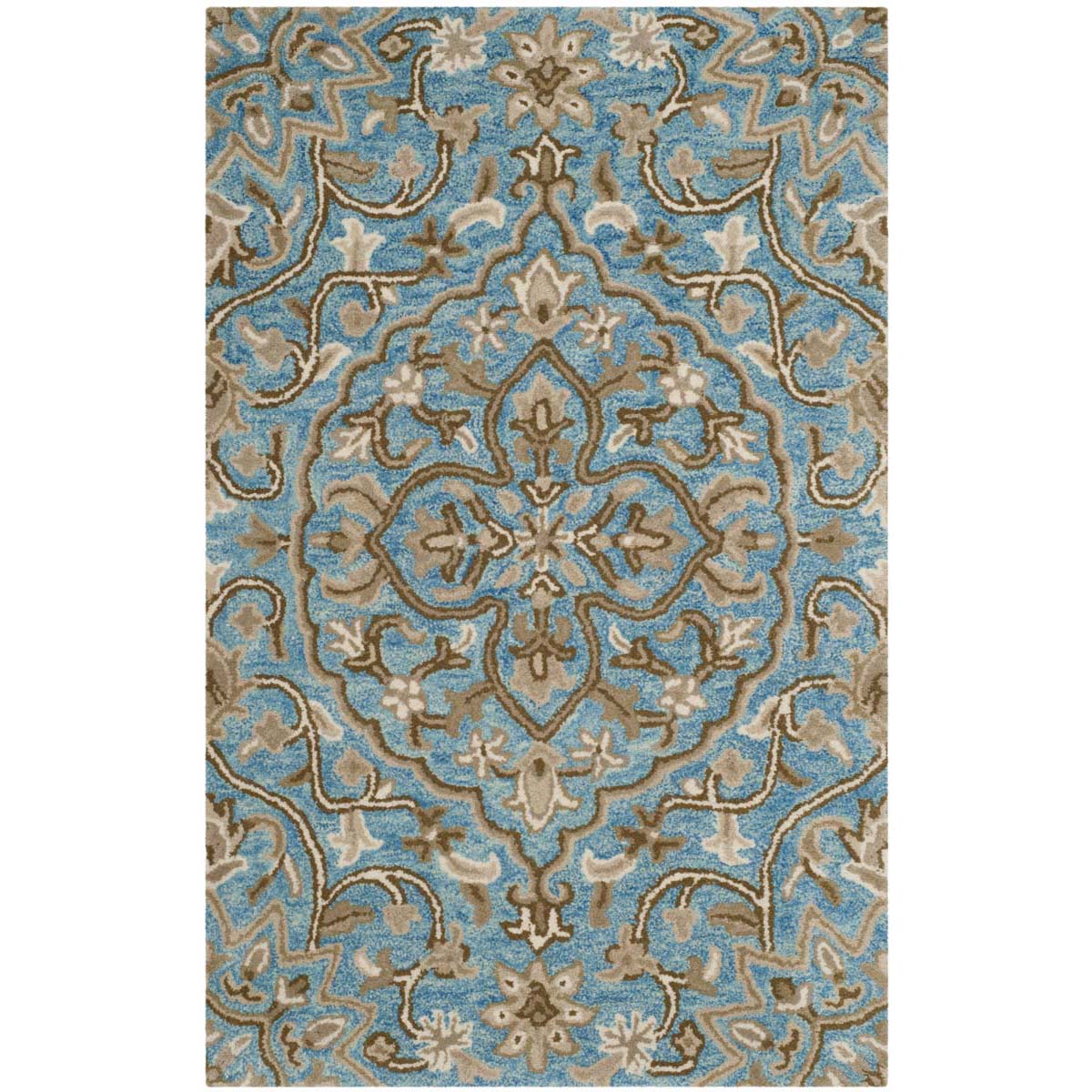 Safavieh Bella 673 Rug, BEL673 - Blue / Taupe