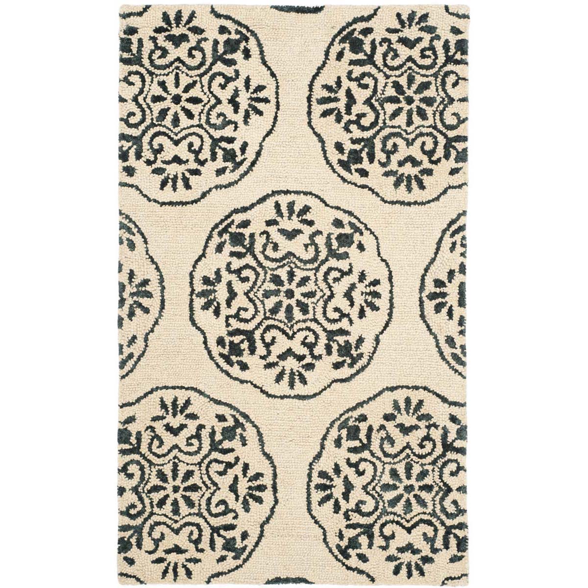 Safavieh Bella 711 Rug, BEL711 - Ivory / Charcoal