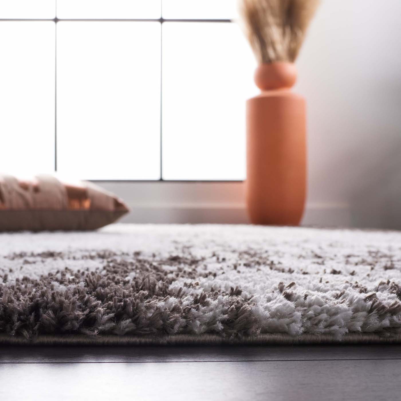 Safavieh Berber Shag 543 Rug, BER543 - GREY / DARK GREY