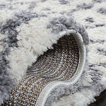 Safavieh Berber Fringe Shag 540 Rug, BFG540 - Cream / Dark Grey