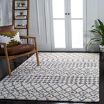 Safavieh Berber Fringe Shag 540 Rug, BFG540 - Cream / Dark Grey