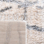 Safavieh Berber Fringe Shag 605 Rug, BFG605 - Cream / Grey