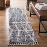Safavieh Berber Fringe Shag 605 Rug, BFG605 - Grey / Cream